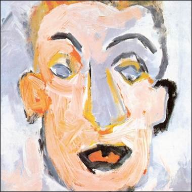 A close-up of a painting of a person
Description automatically generated