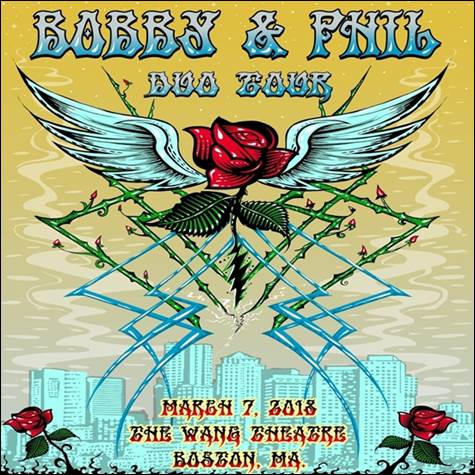 A poster with a rose and wings

Description automatically generated