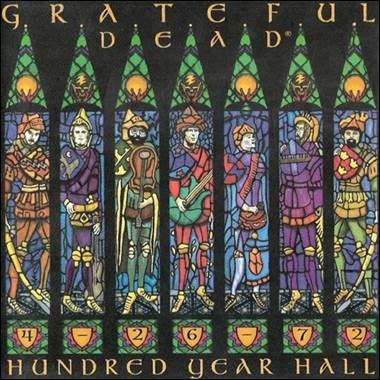 A stained glass window with a group of men in different clothing

Description automatically generated