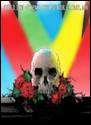 A poster of a skull and roses

Description automatically generated