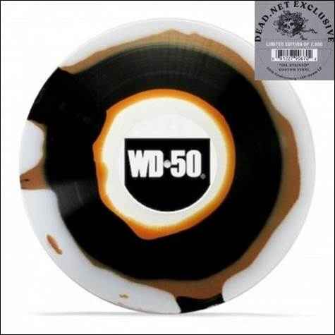 A white and black disc with a logo

Description automatically generated