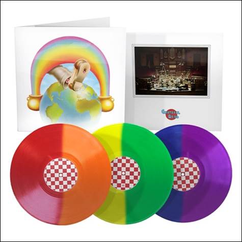 A group of colorful vinyl records

Description automatically generated