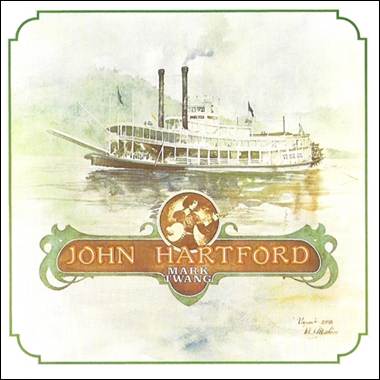 A painting of a steamboat on the water
Description automatically generated