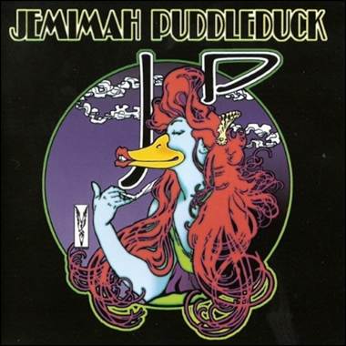 A cartoon of a duck with long hair

Description automatically generated