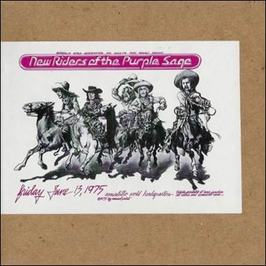 A poster with a group of men riding horses
Description automatically generated