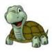 A cartoon turtle with a white background
Description automatically generated
