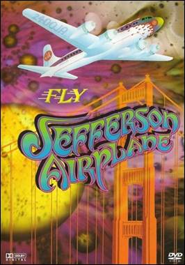 A poster of a plane flying over a golden gate bridge
Description automatically generated